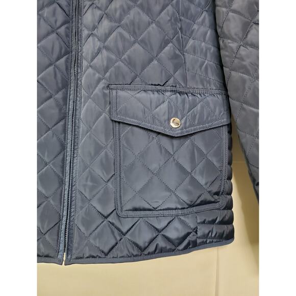 Tommy Hilfiger Jacket Womens XL Navy Blue Quilted Zip Classic Casual - Picture 3 of 11